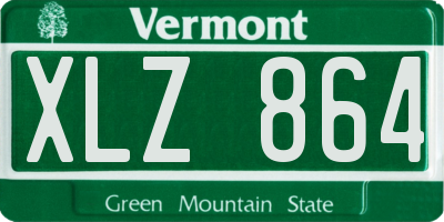 VT license plate XLZ864