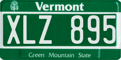 VT license plate XLZ895
