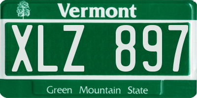 VT license plate XLZ897