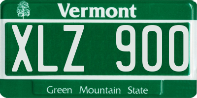 VT license plate XLZ900