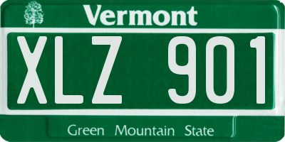 VT license plate XLZ901