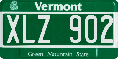 VT license plate XLZ902
