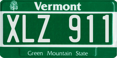 VT license plate XLZ911