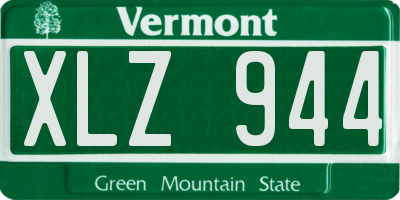 VT license plate XLZ944