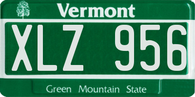 VT license plate XLZ956