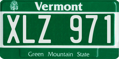 VT license plate XLZ971