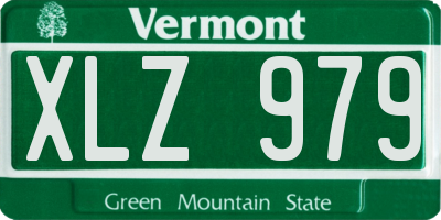 VT license plate XLZ979