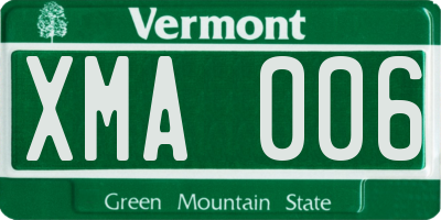 VT license plate XMA006