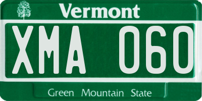 VT license plate XMA060