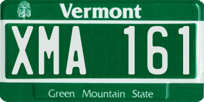VT license plate XMA161