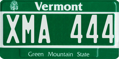 VT license plate XMA444
