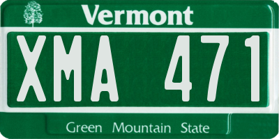 VT license plate XMA471
