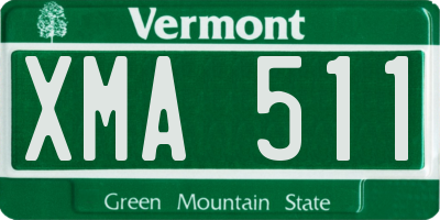 VT license plate XMA511