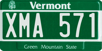 VT license plate XMA571