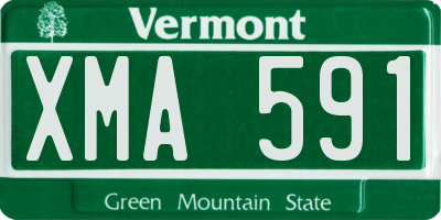 VT license plate XMA591
