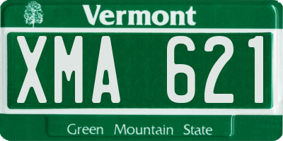 VT license plate XMA621