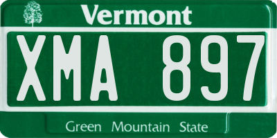 VT license plate XMA897