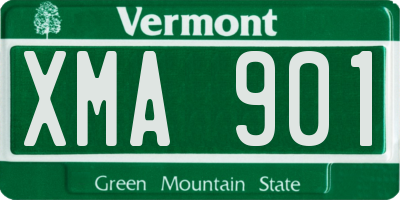 VT license plate XMA901