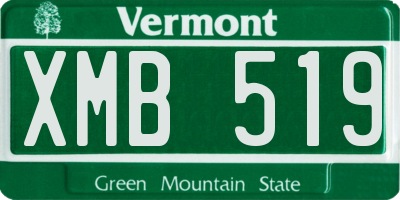 VT license plate XMB519