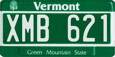 VT license plate XMB621