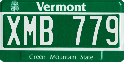 VT license plate XMB779