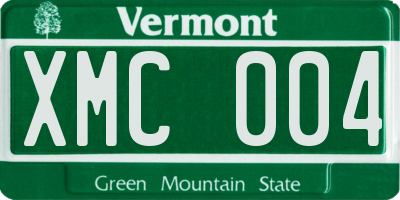 VT license plate XMC004