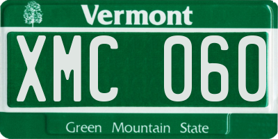VT license plate XMC060