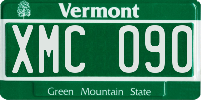VT license plate XMC090
