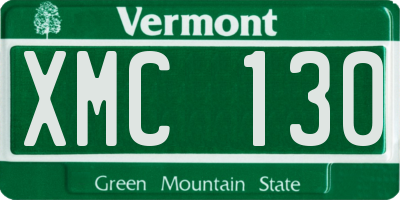 VT license plate XMC130