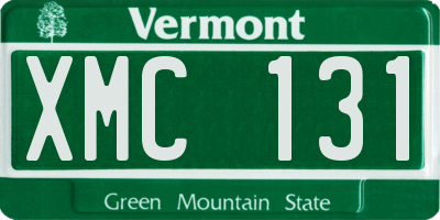 VT license plate XMC131