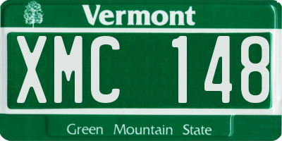 VT license plate XMC148