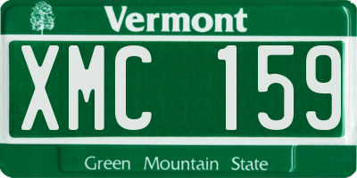 VT license plate XMC159