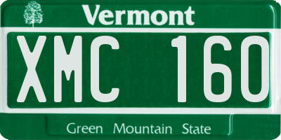 VT license plate XMC160