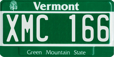 VT license plate XMC166