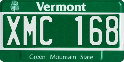 VT license plate XMC168