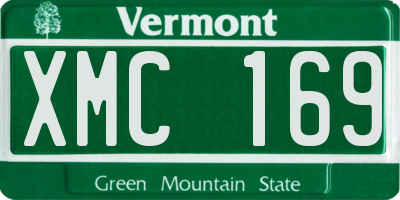 VT license plate XMC169