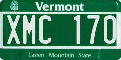 VT license plate XMC170