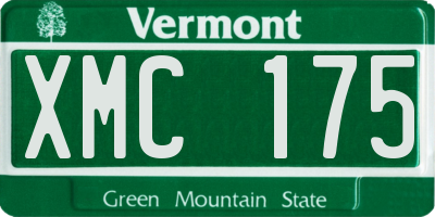 VT license plate XMC175