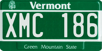 VT license plate XMC186