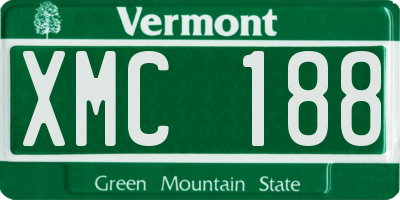 VT license plate XMC188