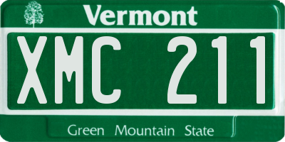VT license plate XMC211