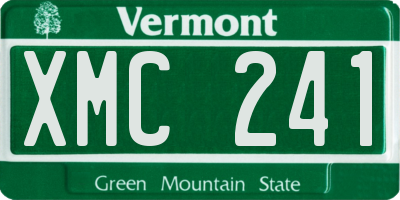 VT license plate XMC241
