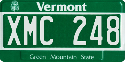 VT license plate XMC248