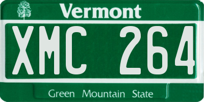 VT license plate XMC264