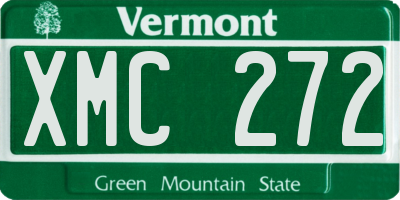 VT license plate XMC272