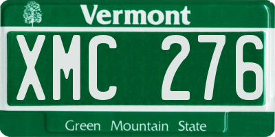 VT license plate XMC276