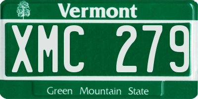 VT license plate XMC279