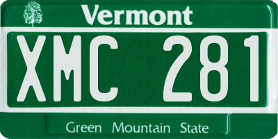 VT license plate XMC281