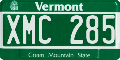 VT license plate XMC285