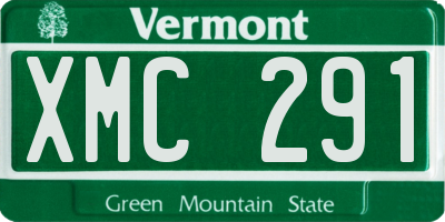 VT license plate XMC291